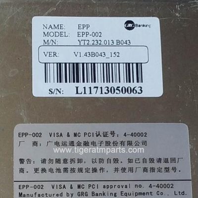YT2.232.013 GRG Banking EPP-002 Tastaturgeldautomaten Ersatzteile
