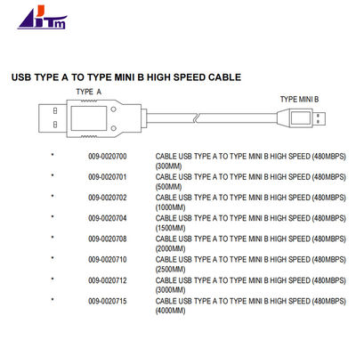 009-0020701 NCR 6683 6684 6687 2062 2064 Kabel-Baugruppe USB Typ A auf Typ Mini B