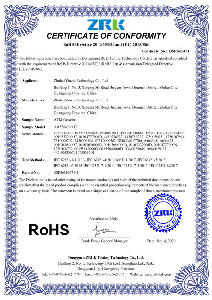 China Tiger Spare Parts Co., Ltd zertifizierungen